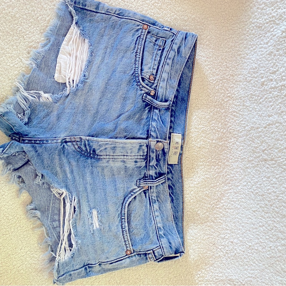 Free People denim shorts